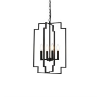 Rosenfeld 4 Lights Pendant In Black