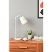 Leroy 1 Light White Table Lamp