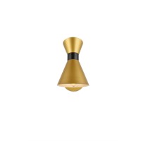 Halycon 5 Inch Brass Wall Sconce