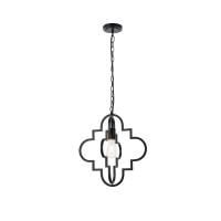 Sandara 1 Light Pendant In Black