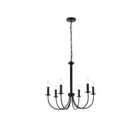 Brielle 6 Lights Pendant In Black