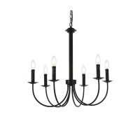 Brielle 6 Lights Pendant In Black