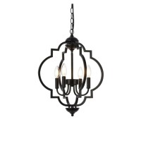 Sandara 4 Lights Pendant In Black