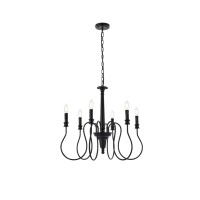 Flynx 6 Lights Pendant In Black