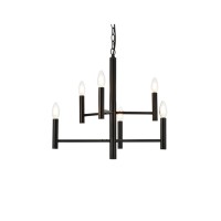 Carmella 6 Lights Pendant In Black