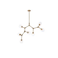 Cavoli 7 Lights Brass Chandelier