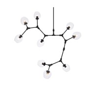 Cavoli 9 Lights Black Chandelier