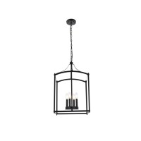 Janet 4 Lights Pendant In Black