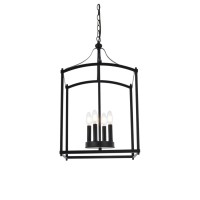 Janet 4 Lights Pendant In Black