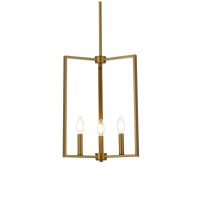 Vino 3 Lights Pendant In Brass