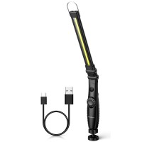 Nileboom Led Work Light,800 Lumens Foldable Rechargeable Cob Work Light With Magnetic Base& Hook, 360?Wivel Flashlight, Usb Cable For Car Repair, Home, Garage, Emergency And Outdoor Camping, 3000Mah