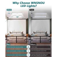 Wnsnou Led Light Fixture With Plug, 2Ft 18W Cabinet Light, 5000K Utility Ip66 Waterproof And Linkable Led Tube Light, 2000Lm Led Shop Light With No/Off Switch, Led Ceiling/Closet Lights/Workshop(2Ft)