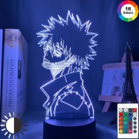 3D Anime Lamp,My Hero Academia Dabi Led Light For Bedroom Decor Cool Manga Gift For Him Colorful Night Light Dabi, Omtz.Yao