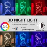 3D Anime Lamp,My Hero Academia Dabi Led Light For Bedroom Decor Cool Manga Gift For Him Colorful Night Light Dabi, Omtz.Yao