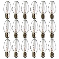 18-Pack Wax Warmer Bulbs, 15 Watt Wax Melt Warmer Light Bulbs For Scentsy Plug-In Nightlight Warmer Wax Diffuser And Candle Warmers,E12/120V Long Life Incandescent Bulbs