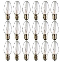 18-Pack Wax Warmer Bulbs, 15 Watt Wax Melt Warmer Light Bulbs For Scentsy Plug-In Nightlight Warmer Wax Diffuser And Candle Warmers,E12/120V Long Life Incandescent Bulbs