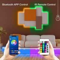 Phopollo Bluetooth Led Strip Lights 50Ft 5050 Rgb Color Changing Led Lights For Bedroom, Kitchen Decoration, App Control And Music Sync.