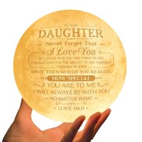 Doptika Gifts For Daughter - Daughter Gifts From Dad - Gifts For Her - Father Daughter Gifts - Birthday Gifts For Daughter - Moon Lamp Night Light - To My Daughter - Teenage Girl Room Decor