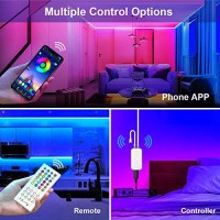 Dansny 100Ft/30M Led Strip Lights, Music Sync Color Changing Led Lights,40-Key Remote, App Controlled Light Strip, Perfect For Home,Bedroom,Room,Tv,Kitchen Decoration