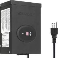 Sunvie 300W Low Voltage Transformer For Landscape Lighting With Timer And Photocell Sensor Waterproof Power Supply For Landscape Lights Path Lights Outdoor Spotlight 120V Ac To 12V /14V Ac(Etl Listed)