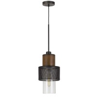 A perfect balance of industrial and contemporary this elegant piece of Chandelier adds a unique element to your home The round mesh metalwork surrounds with a glass shield and has a chain for hanging It incorporates a hardwired type switch and E26 bulb ba