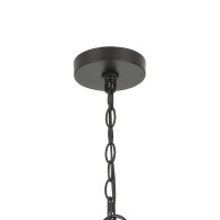 Illuminate your home with the rays of hope and happiness by bringing in this sophisticated pendant fixture It features a round wooden frame in a brown finish incorporating metal mesh shades that use 6 bulbs of 60 watt each Incorporated with a mounting har