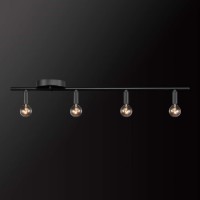 Globe Electric 59968 Monroe 4-Light Slim Profile Track Lighting, Matte Black