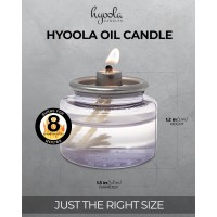 Hyoola Oil Candles - 8 Hour Liquid Candles - Disposable Liquid Paraffin Tea Lights - 24 Pack - For Restaurant Tables And Emergency Candles