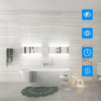 Tipace 32.3 Inch Indoor Modern Wall Sconce Interior Led Wall Light Up And Down Wall Mount Light With Mirror(White Light 5500K)