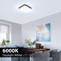 Imaihom Led Ceiling Light Fixtures, 24W 2100Lm Square Ceiling Light, 6000K Daylight White Ceiling Lamp, Ip54 Waterproof, Cri 90+ Flush Mount Ceiling Lights For Kitchen, Bathroom, Bedroom Hallway