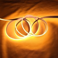 Kd-Tec 384Led/M 16.4Ft Cob Flexible Led Strip Light Dc12V/24V Bendable Tape (12V, Orange)