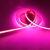 Kd-Tec 384Led/M 16.4Ft Cob Flexible Led Strip Light Dc12V/24V Bendable Tape (24V, Pink)