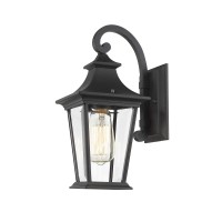 Rosient Outdoor Wall Sconces, Outdoor Wall Lights, Exterior Wall Mount Lighting, Outdoor Wall Light Fixture In Black Finish With Clear Glass