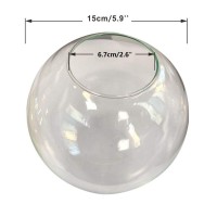 Kco Lighting Replacement Glass Globe Shade,Modern Clear Lampshade Glass Accessories For Pendant Wall Sconces (Clear)