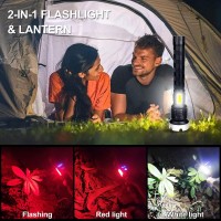 Vastfire Rechargeable Flashlights High Lumens 2000000 Zoomable 2023 Best Floodlight Spotlight Strobe Light Lanterns Brightest Fl