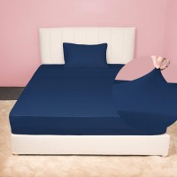 Ny Home Stretch Sheets Set Twin Size - Microfiber Jersey Knit T-Shirt Like Extra Soft, 4 Way Stretchy Bed Sheets To Fit Most Mattress, Wrinkle Resistant - 3 Piece Sets, Navy, Twintwin Xl