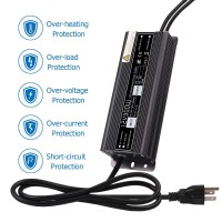 Sunvie 300W Led Driver 12V Low Voltage Transformer, 120V To 12V Constant Voltage Power Supply, Outdoor Landscape Lighting Transformer Waterproof Ip67 Power Supply For Led Light And Any 12V Dc Devices