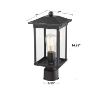 Bestshared Outdoor Post Lantern,14.25