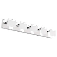 Ralbay Led Modern Bathroom Vanity Lights 5 Lights Acrylic Stainless Steel Bathroom Wall Light Fixture