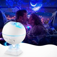 Mubarek Galaxy Projector, Bluetooth Music Led Galaxy Light Projector For Bedroom, Cloud Star Galaxy Lamp, Voice Control Kids Night Light Projector, Timer Remote Starlight Ceiling Projector Room Decor