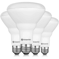 Sunperian Br30 Led Bulb, 8.5W=65W, 3000K Soft White, 800 Lumens, Dimmable Flood Light Bulbs For Recessed Cans, Enclosed Fixture Rated, Damp Rated, Ul Listed, E26 Standard Base (4 Pack)