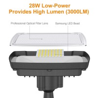 LEPOWER 3000LM Dusk to Dawn LED Security Light, Black