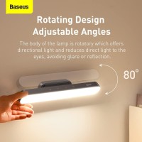 Baseus Led Desk Lamp, Under Cabinet Lights Magnetic Closet Lights Battery Powered Operated Dimmable Led Lights, Rechargeable Touch Control Wireless Desk Light For Study, Home Office, Kitchen