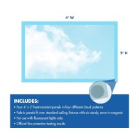 Classroom Light Filters 2X4 Clouds