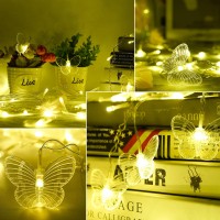 Curtain Butterfly String Light 20Ft 120Led Window Usb Fairy Lights 24 Butterfly 8 Modes With Remote Control For Room Bedroom Pat