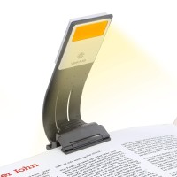 Vekkia Bookmark Book Light, Clip On Reading Lights For Books In Bed, Infinite Brightness Levels, Soft Light Easy For Eyes, Built-In Usb Cable Easy Charge. Perfect For Readers & Kids(Amber)