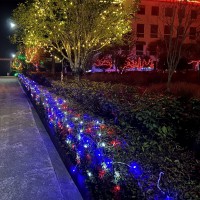 Jinbest 200 Red White And Blue Christmas Lights, 66 Ft Green Wire With Colored Led Mini Lights, For Indoor Outdoor Party, 4Th Of July, National Day, Garden, Patio.