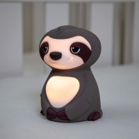 Nuby Sloth Baby Silicone Nightlight Rechargeable Color Changing Touch Night Light For Kids Bedside