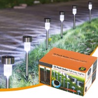 Orgrul Garden Solar Lights Outdoor, 12 Pack Led Solar Pathway Landscape Lights For Walkway, Patio, Yard, Lawn, Driveway, Ip65 Waterproof Energy Class A+++]