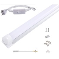 12Inch 1200 Lm Led Under Cabinet Light T8 Integrated Tube Light Fixture For Utility Shop Light Ceiling Lighting With Onoff Sw